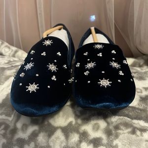 Royal Blue Crystal Velvet Starling